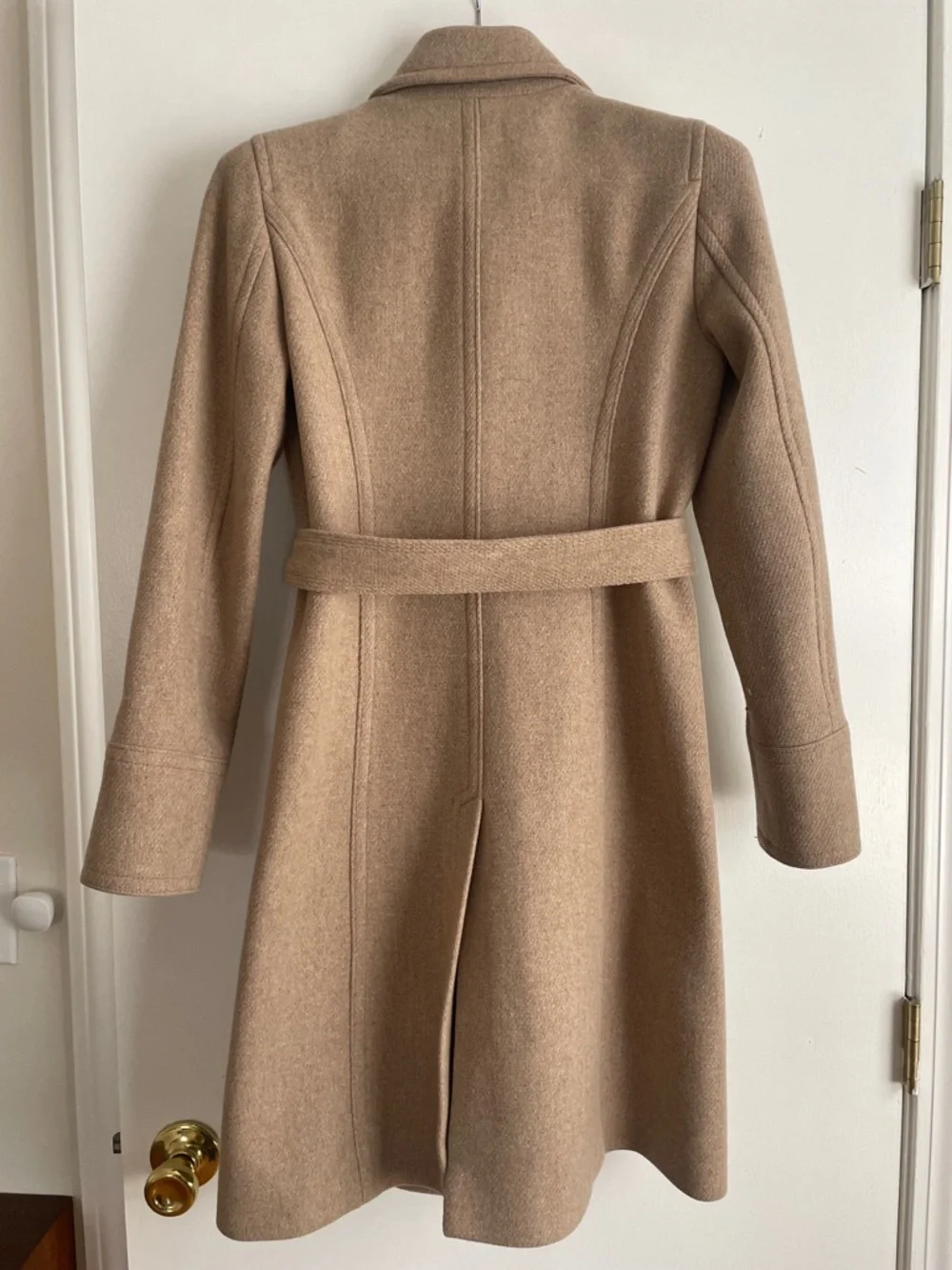 J. Crew Double-Breasted Wool Pea Coat in Camel - Picture 5 of 6